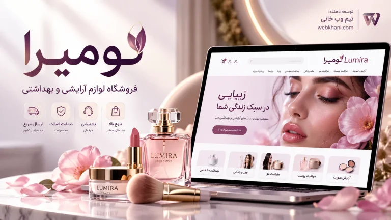 سایت لوازم آرایش وردپرس | قالب فروشگاهی لومیرا با ووکامرس